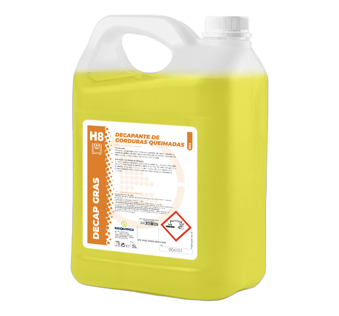 DECAP-GRAS Decapante de Gorduras Queimadas (5L)