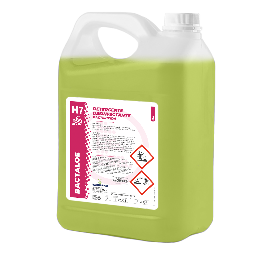 BACTALOE Detergente Desinfectante Bactericida - Aloé Vera(5L)