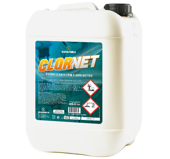 CLORNET - Higienizante com Cloro Activo (10L)
